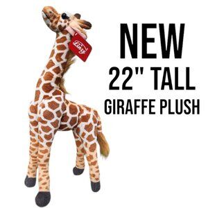 NEW 22" Giraffe Stuffed Animal Baby Shower Nursery Bedroom Room Decor Plush Linz